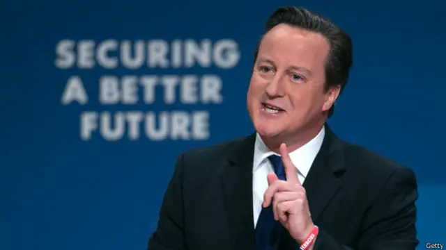 卡梅倫還提出保守黨對未來五年的承諾，包括創造更多的就業機會、幫助首次購房者買房、減稅等。