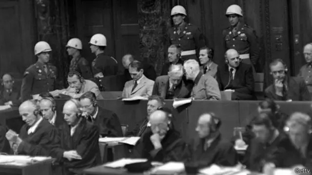 Заседание Нюрнбергского трибунала