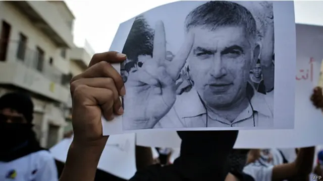 شارك نبيل رجب في العديد من المظاهرات والاحتجاجات في البحرين