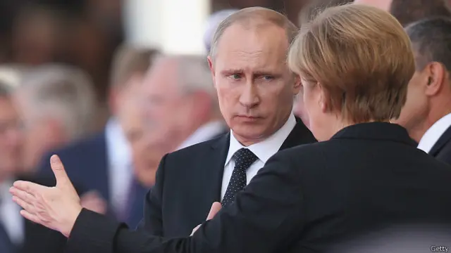 Ангела Меркель Владимир Путин 