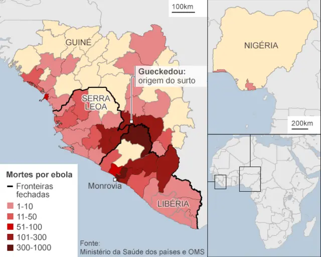 Mapa ebola