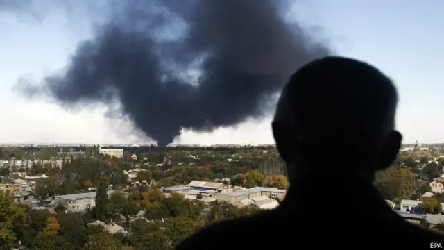 Вид на донецкий аэропорт