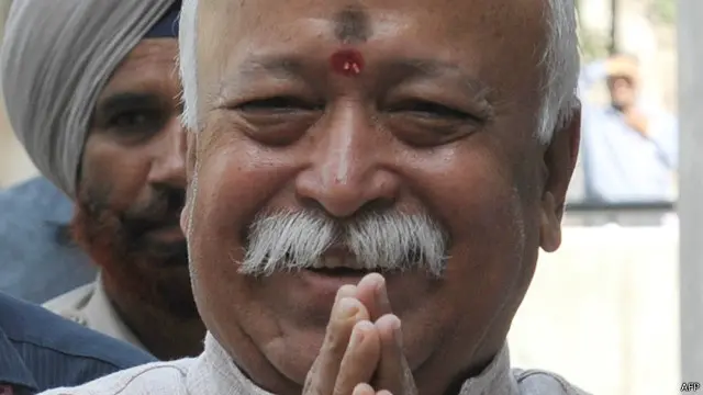 یہ آزاد بھارت کی تاریخ میں پہلی دفعہ ہے کہ بی جے پی کے نظریاتی منبعے کے سربراہ موہن بھگوت کو سرکاری میڈیا نے اتنی اہمیت دی