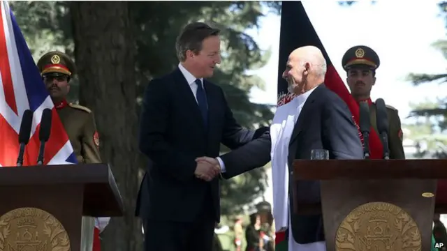 卡梅倫會見加尼