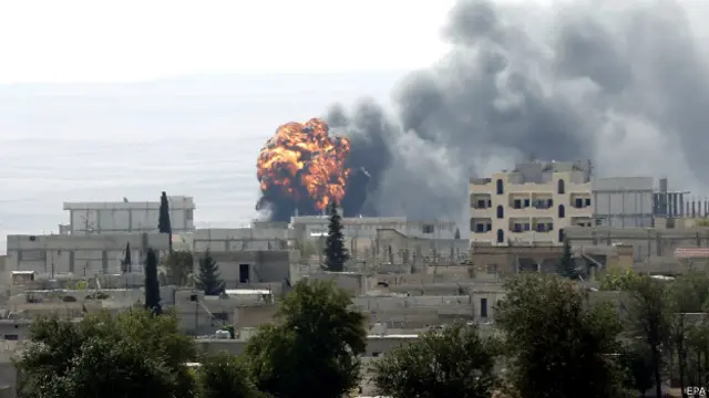 Обстрелы Кобане