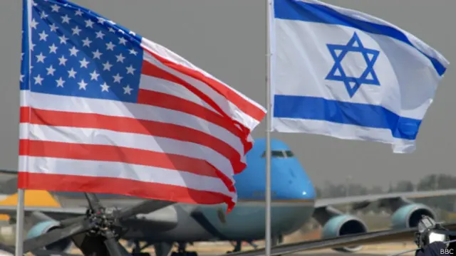 флаги США и Израиля