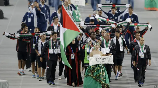 Kontingen Palestina di Asian Games 2014 Incheon, Korea. 