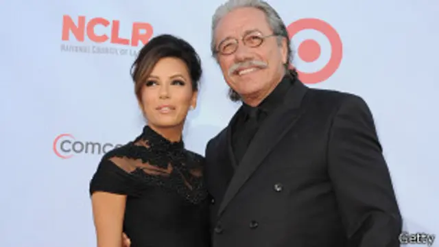 Edward James Olmos y Eva Longoria