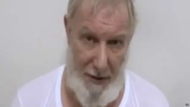 ظهر ديفيد بولام في تسجيل فيديو سجل في آب/ أغسطس ووضع على موقع يوتيوب بعد عدة أسابيع.