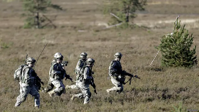 Военнослужащие США на учениях в Латвии