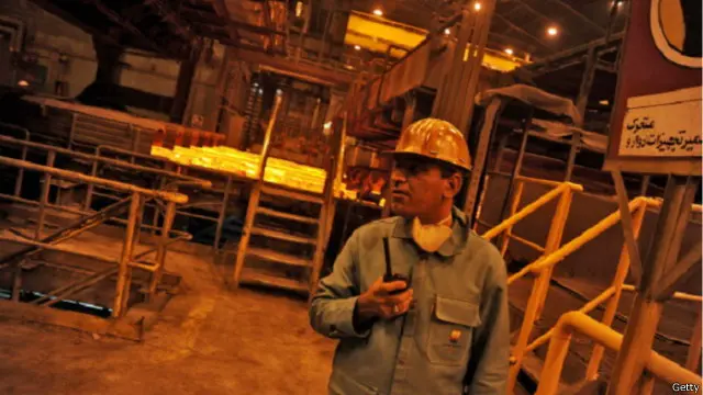 الجزء الأكبر من صادرات إيران من الصلب يذهب إلى منطقة الشرق الأوسط وشمال أفريقيا