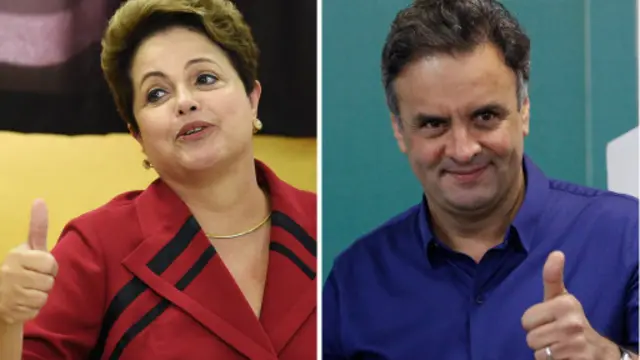 Dilma Rousseff akan berhadapan dengan Aecio Neves dalam pilpres Brasil yang memasuki putaran kedua.