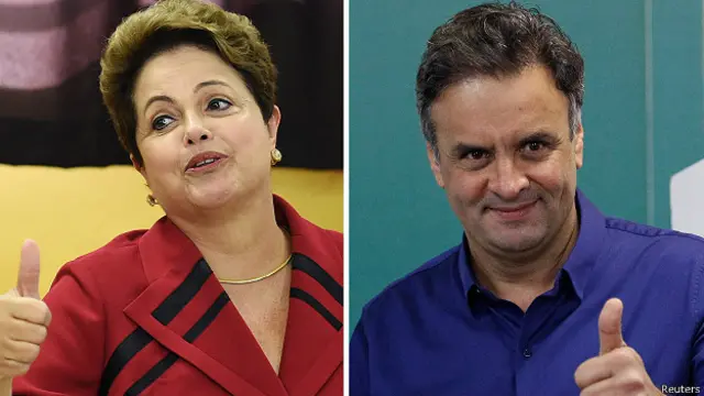 Dilma Rousseff y Aécio Neves