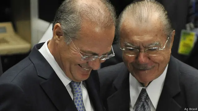 Renan Calheiros e José Sarney / Crédito: Agência Brasil