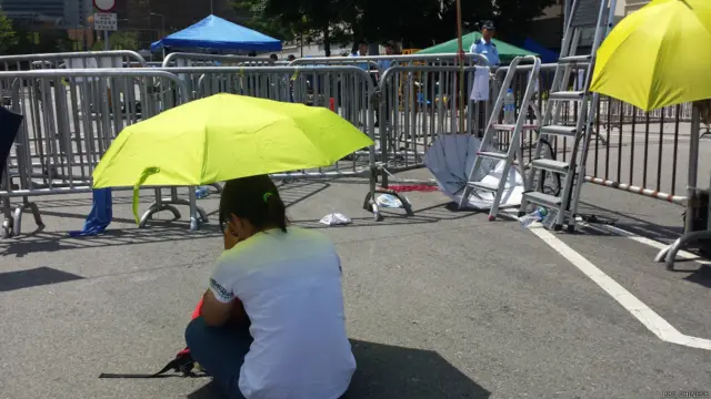 香港占中第九天（BBC中文网照片）