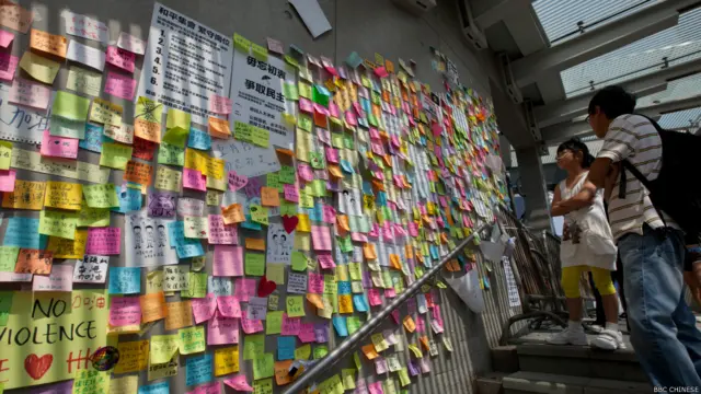 香港占中第九天（BBC中文网照片）