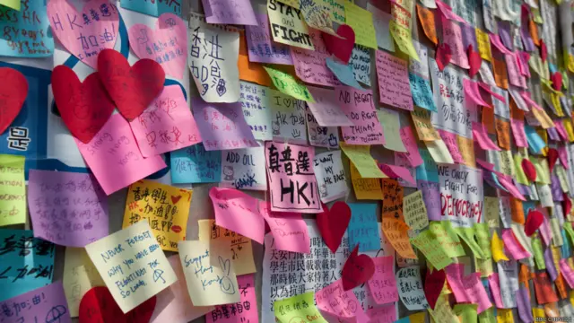 香港占中第九天（BBC中文网照片）