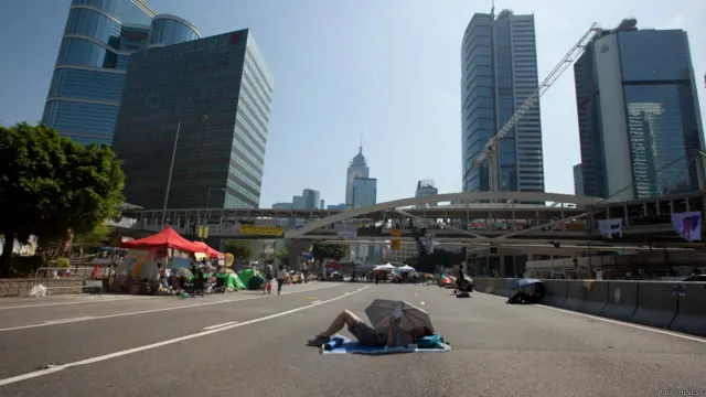 香港占中第九天（BBC中文网照片）