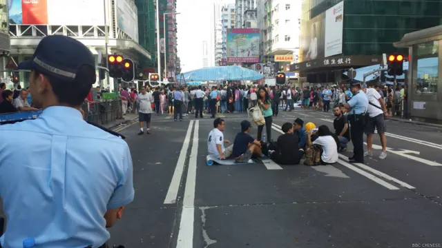 香港占中第九天（BBC中文网照片）