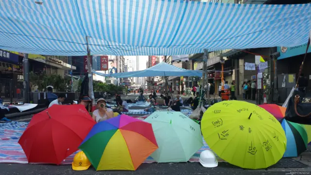 香港占中第九天（BBC中文网照片）