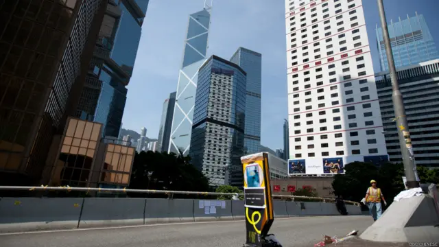 香港占中第九天（BBC中文网照片）