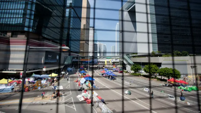 香港占中第九天（BBC中文网照片）