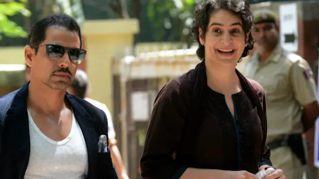 प्रियंका गांधी और रॉबर्ट वाड्रा