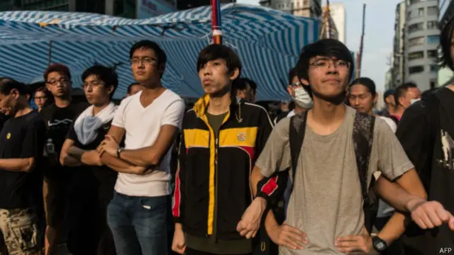 हांगकांग, प्रदर्शनकारी छात्र