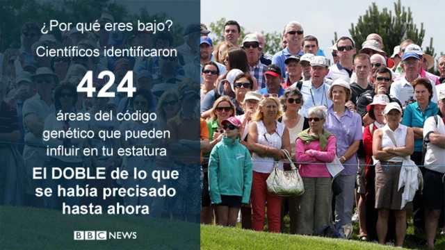 Estatura y genes, en cifras