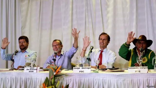 Candidatos opositores