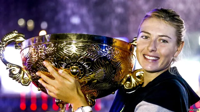 فازت شارابوفا على كفيتوفا بمجموعتين في نهائي بطولة الصين