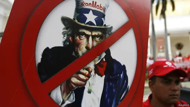 protesta contra exxon en caracas