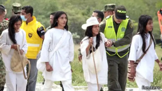 कोलंबिया में घायल लोग