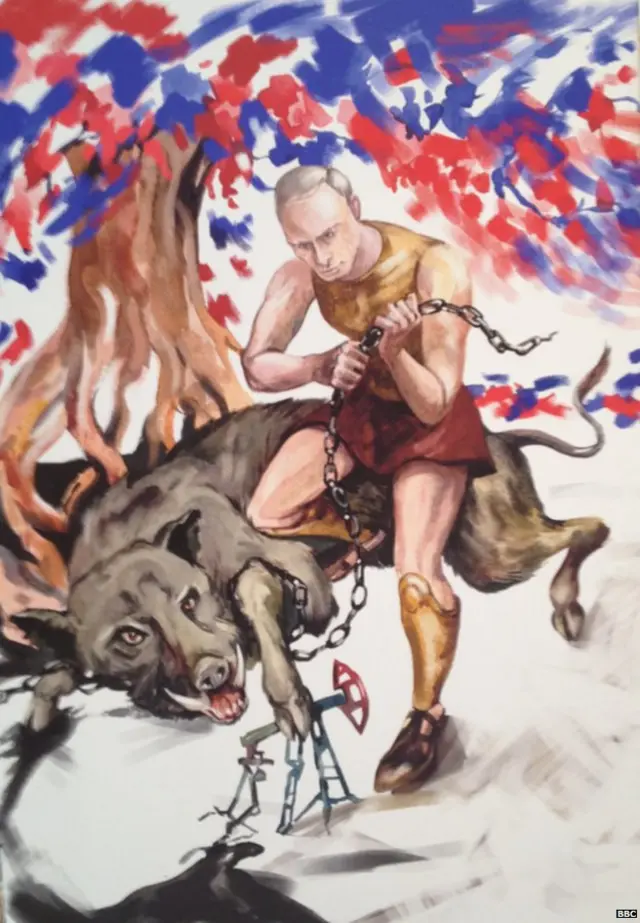 Знищуючи не зовсім міфічних "звірів-олігархів". Коли пан Путін прийшов до влади у 2000 році, то заприсягся знищити олігархів "як клас". 