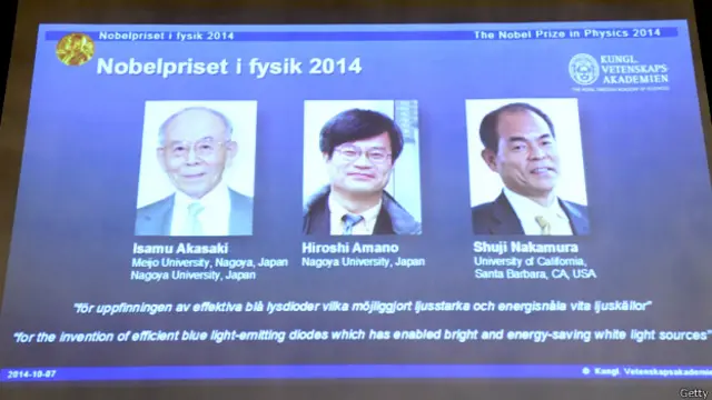 这三名日本科学家的发明使生产白色节能光源成为可能。