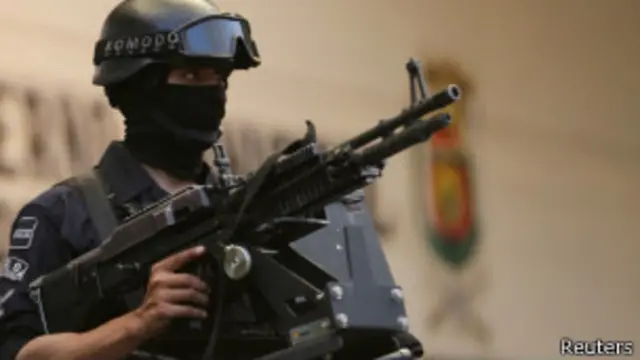 La presencia de las fuerzas estatales es muy marcada.