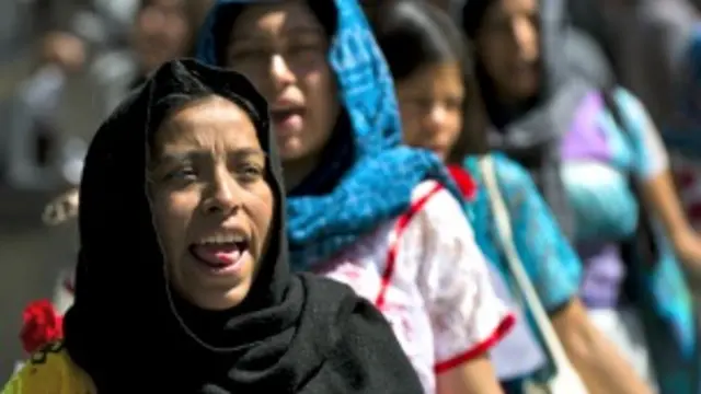 Protesta por la desaparición de estudiantes en Iguala, Guerrero. Foto: AFP/Getty