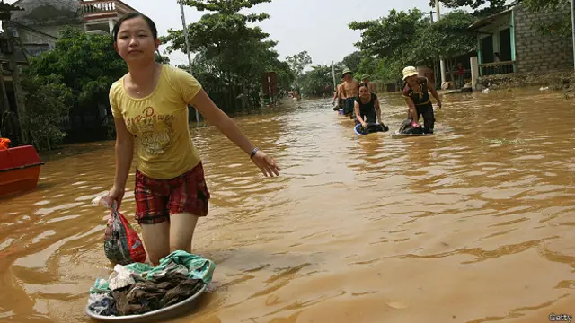 Разлив реки во Вьетнаме