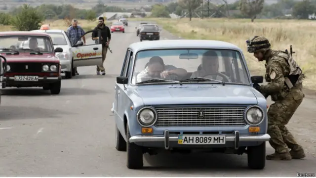 Проверка на украино-российской границе