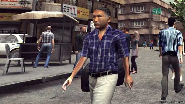 Escena de una pieza de periodismo de inmersión ambientada en Alepo, Siria