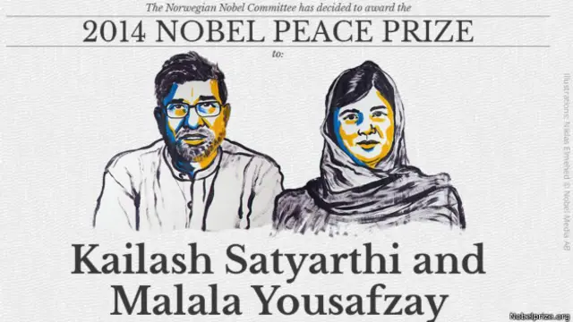 कैलाश सत्यार्थी और मलाला युसुफ़ज़ई को नोबेल पुरस्कार