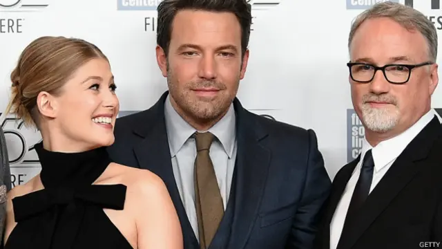 Rosamund Pike, Ben Affleck e David Fincher
