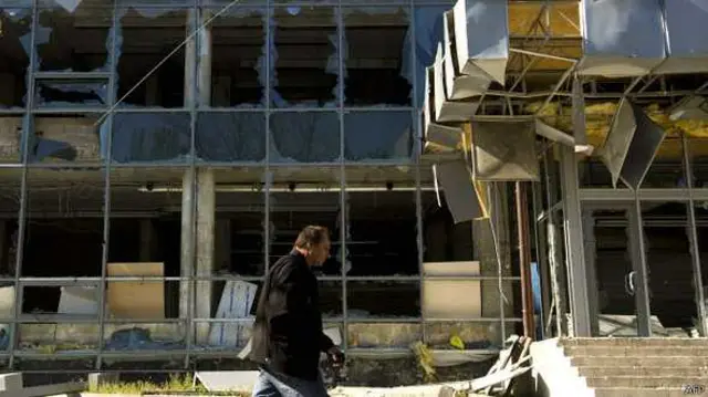 Київський район Донецька - один з найбільш постраждалих від обстрілів