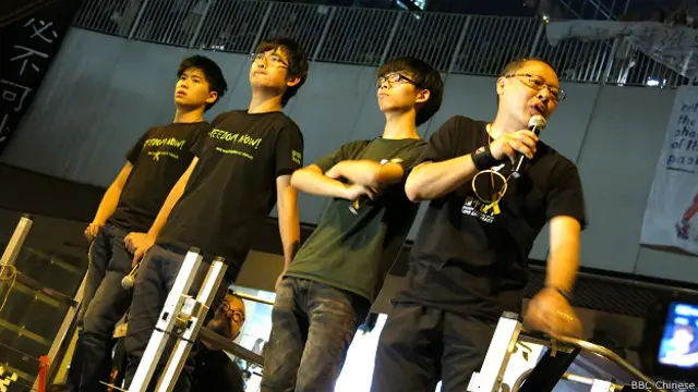 香港佔領運動召集人（攝影：BBC中文網葉靖斯）