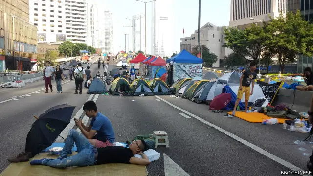 Pemerintah Cina menganggap unjuk rasa pro demokrasi di Hong Kong sebagai gerakan ilegal.