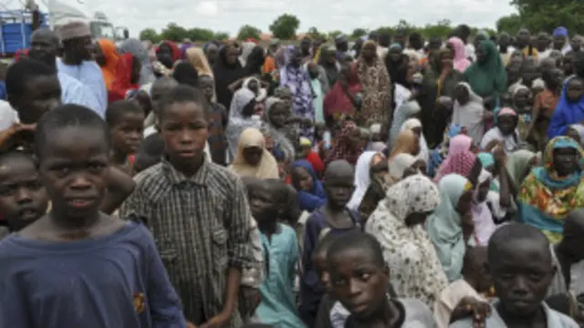 Dubban mutane na samun mafaka a sansanonin gudun hijira daban-daban a Nigeria.