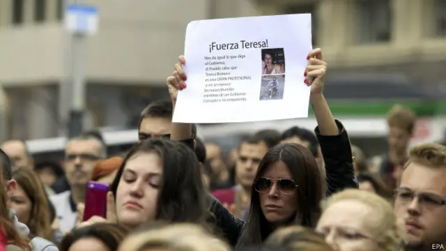 Apoyo a Teresa Romero.