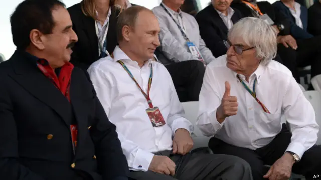 Бен Халифа, Путин, Экклстоун