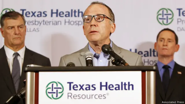 Пресс-конференция представителей властей штатат Техас