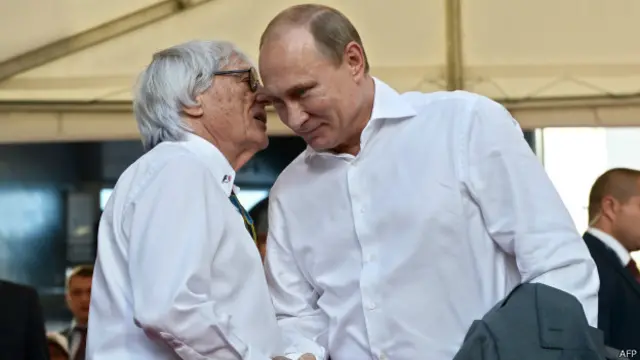 Берни Экклстоун и Владимир Путин